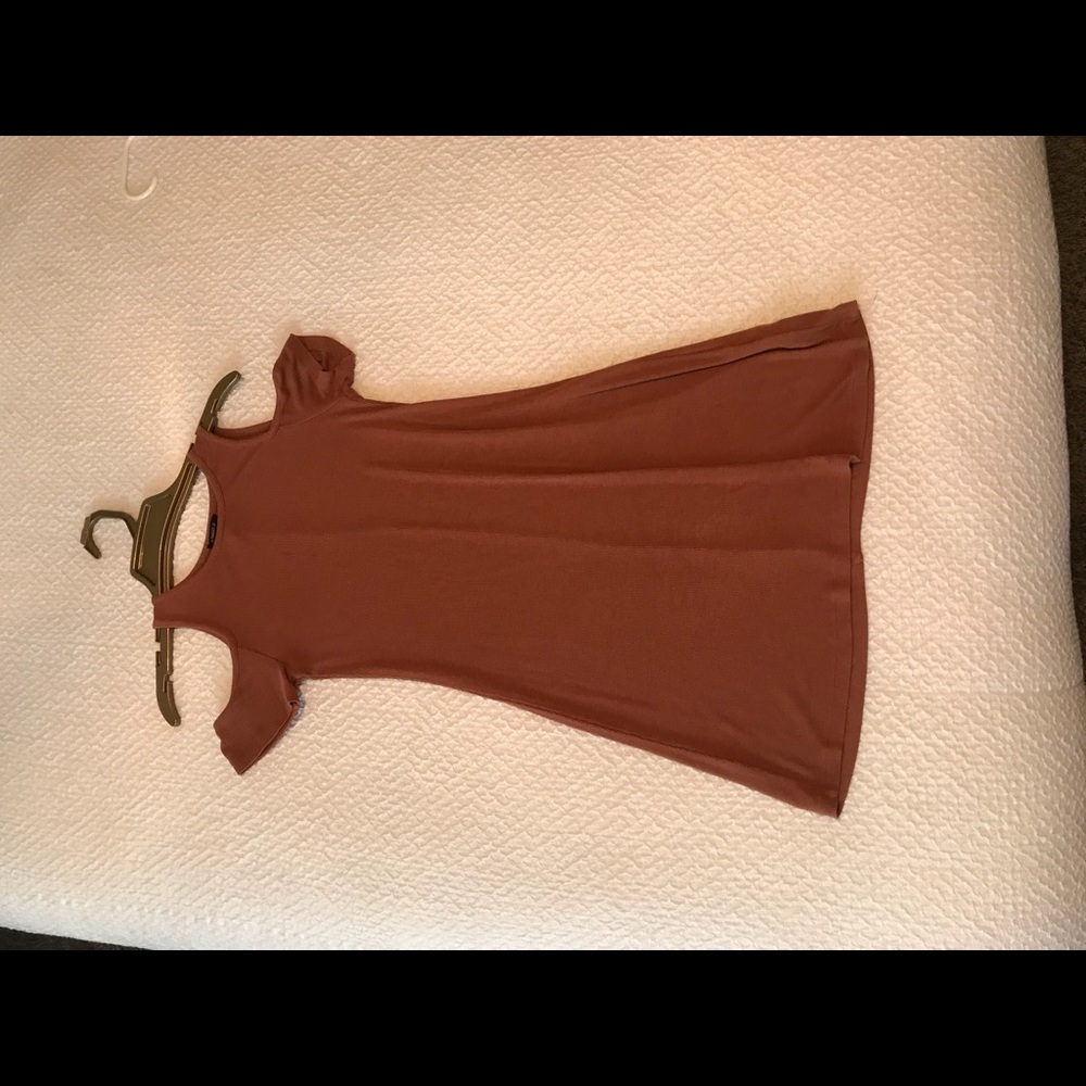 Summer brown casual dress